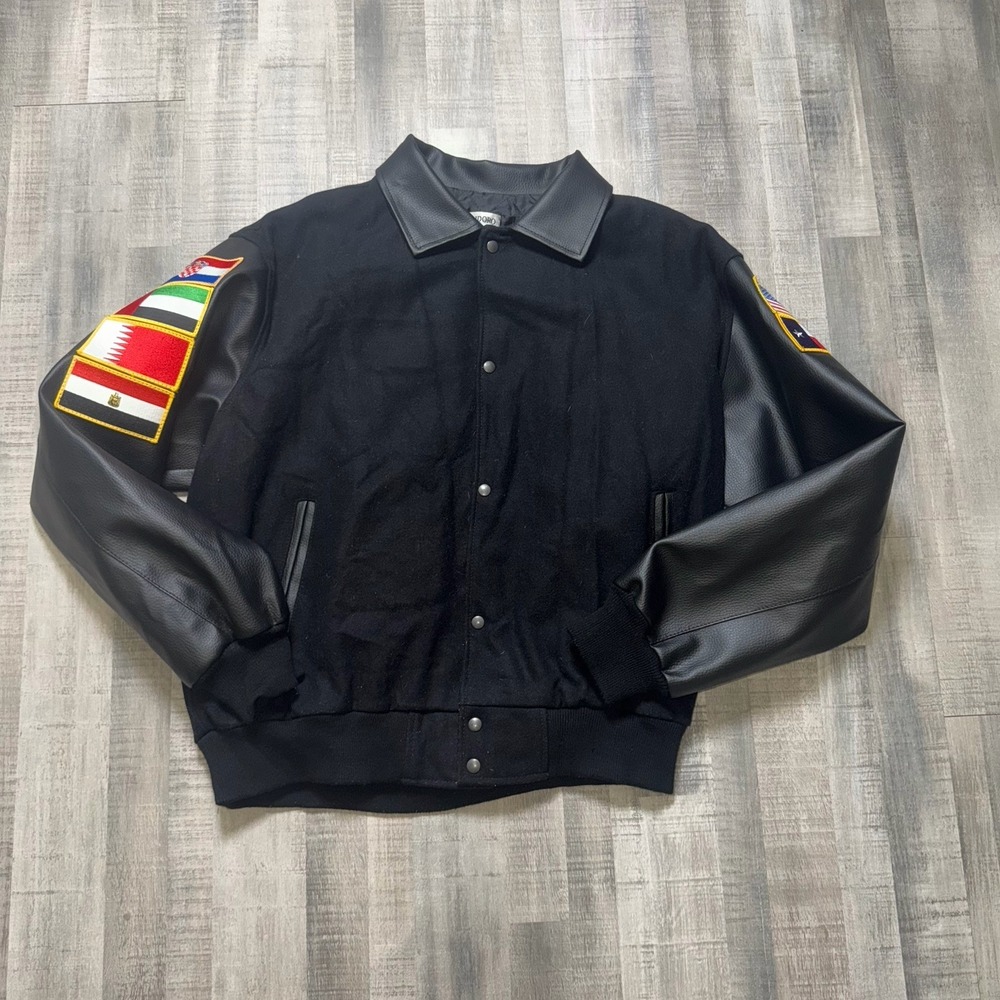 US Navy Wool Leather Sleeve Tour Jacket USS Harry S.Truman (CVN-75) 2015-2016